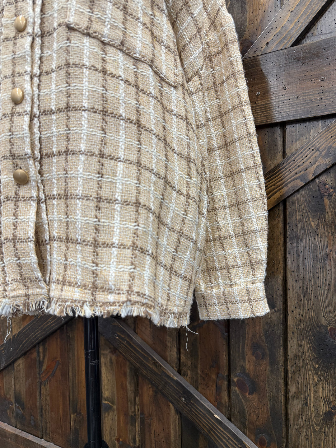 Sand Retro Shacket