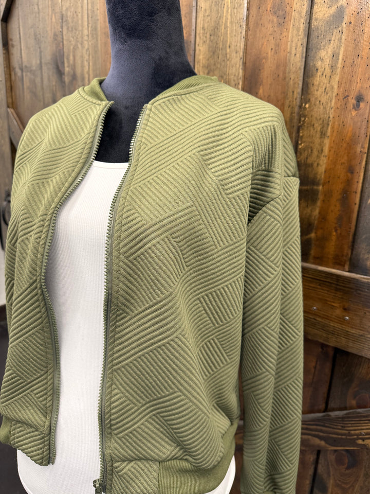 Olive Quilted Jacket