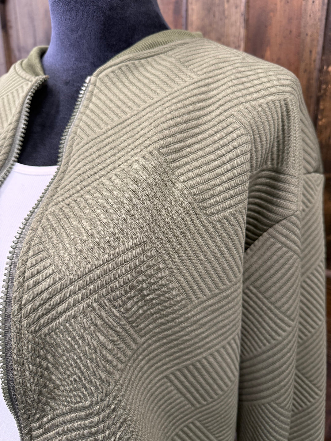 Olive Quilted Jacket