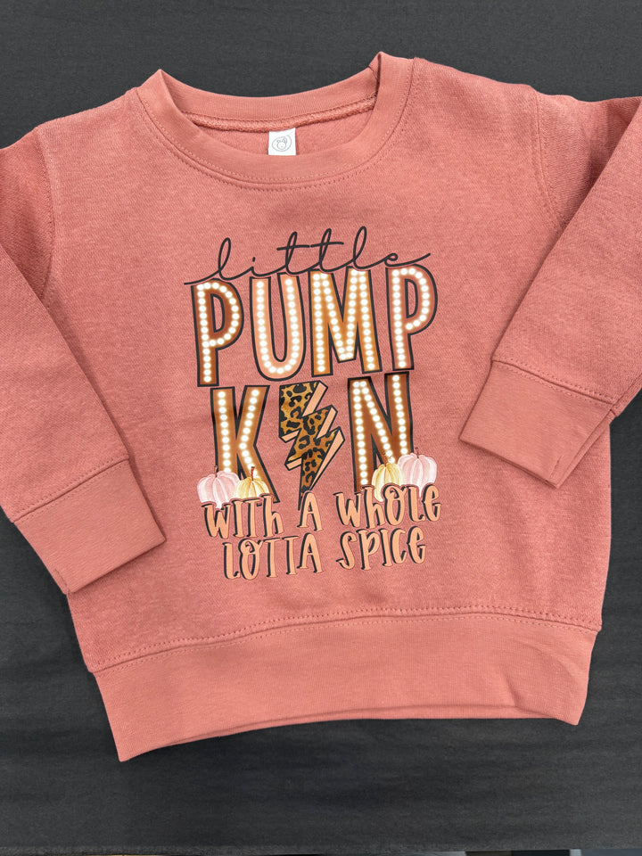 Little Pumpkin w/ Spice Sweatshirt