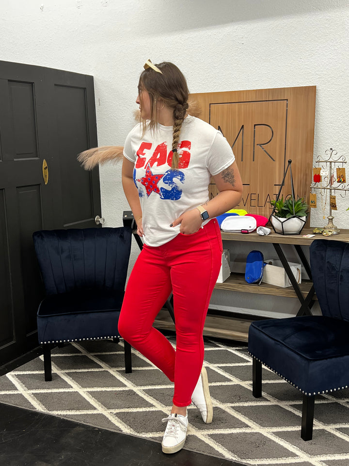 Judy Blue Red Tummy Control JB88790