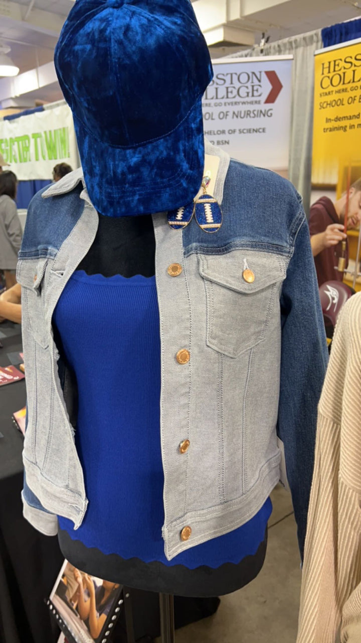 Color Block Denim Jacket JC7821