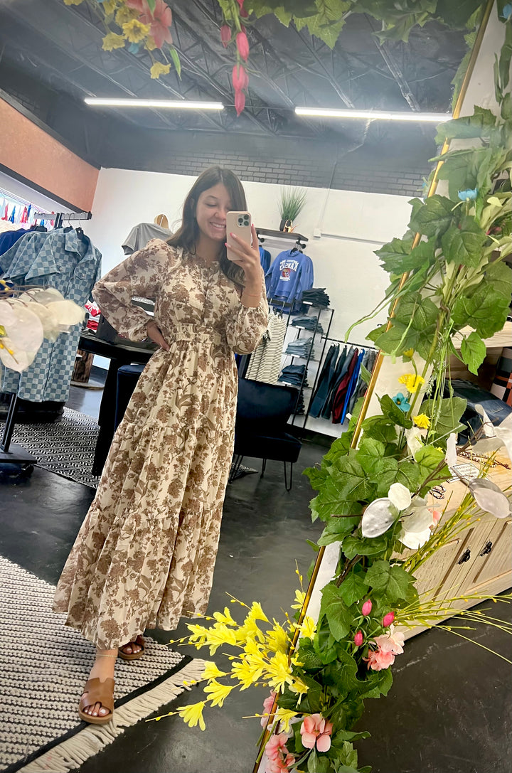 Floral Tiered Maxi Dress