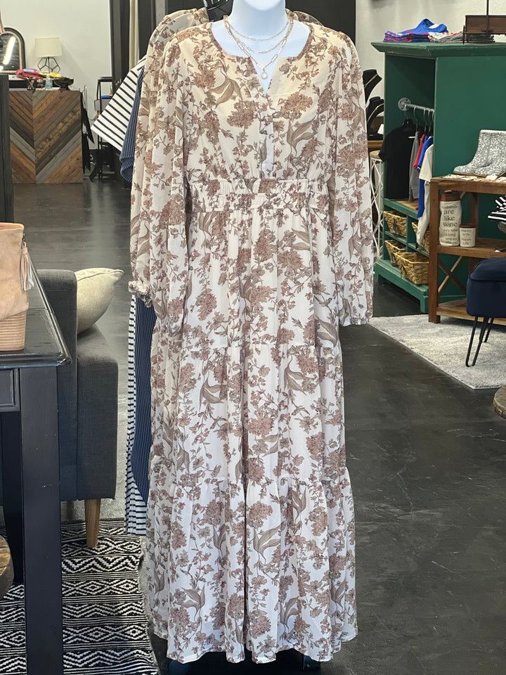 Floral Tiered Maxi Dress
