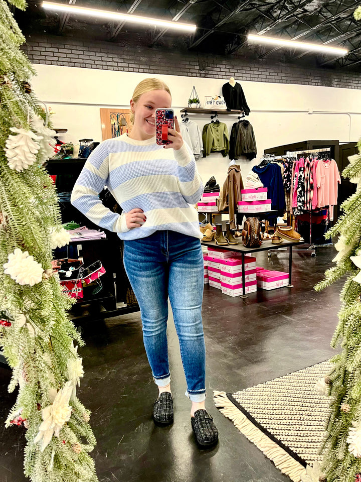 Soft Knit Striped Sweater