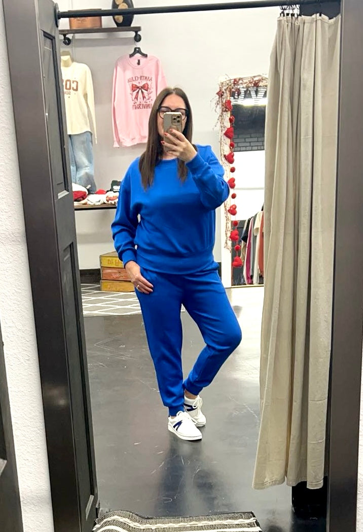 Royal Blue Modal Crewneck