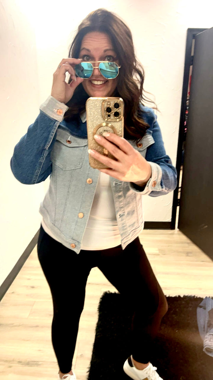 Color Block Denim Jacket JC7821