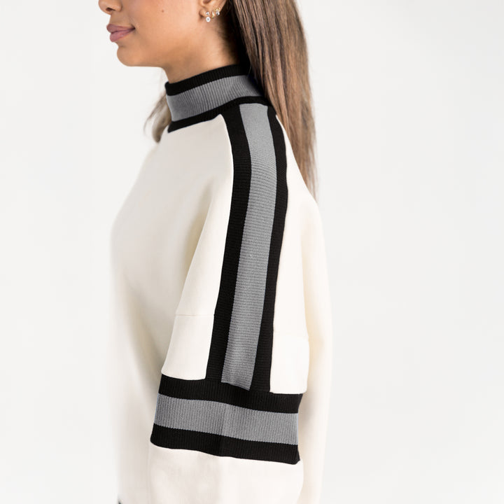 Kansas Jayhawks Oversized Turtleneck Pullover