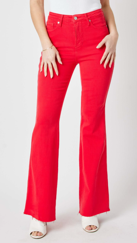 Judy Blue Tummy Control Red Flare JB88833