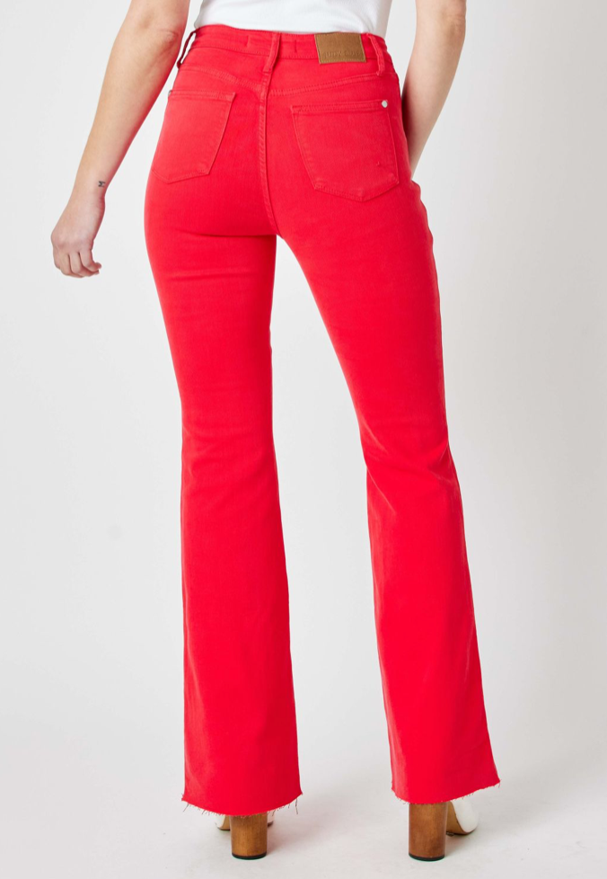 Judy Blue Tummy Control Red Flare JB88833