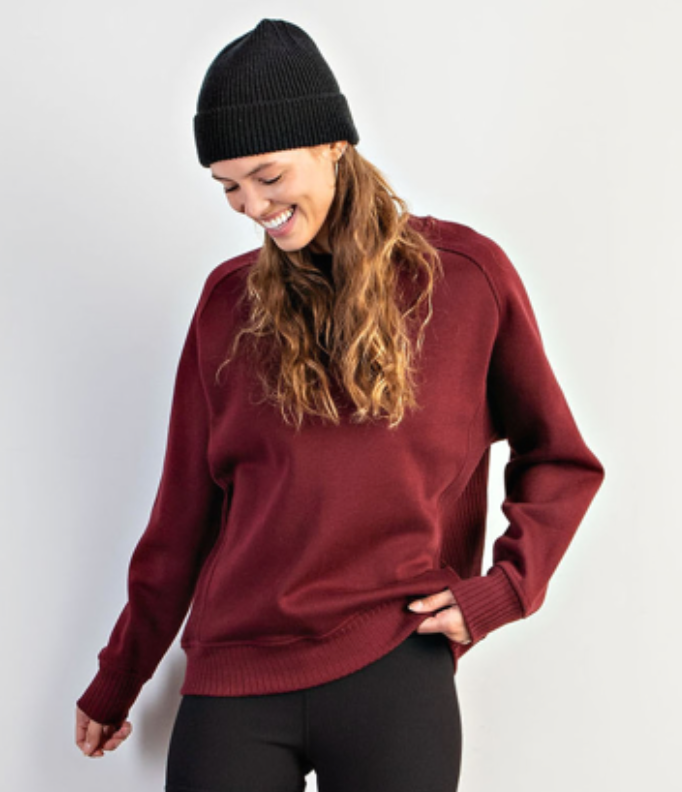 Burgundy Crewneck