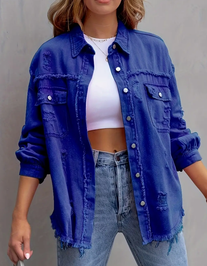 Distressed Denim Jacket
