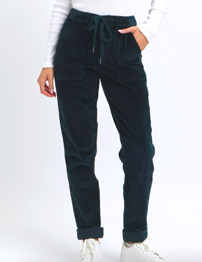 Emerald Cordury Judy Blue Joggers