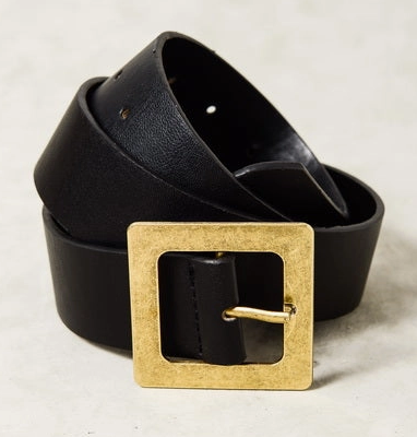 Oversized Square Buckle Belt