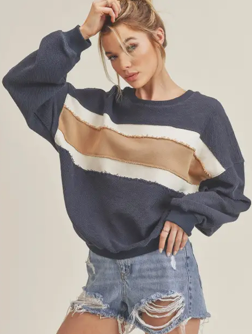 Navy Banner Sweatshirt