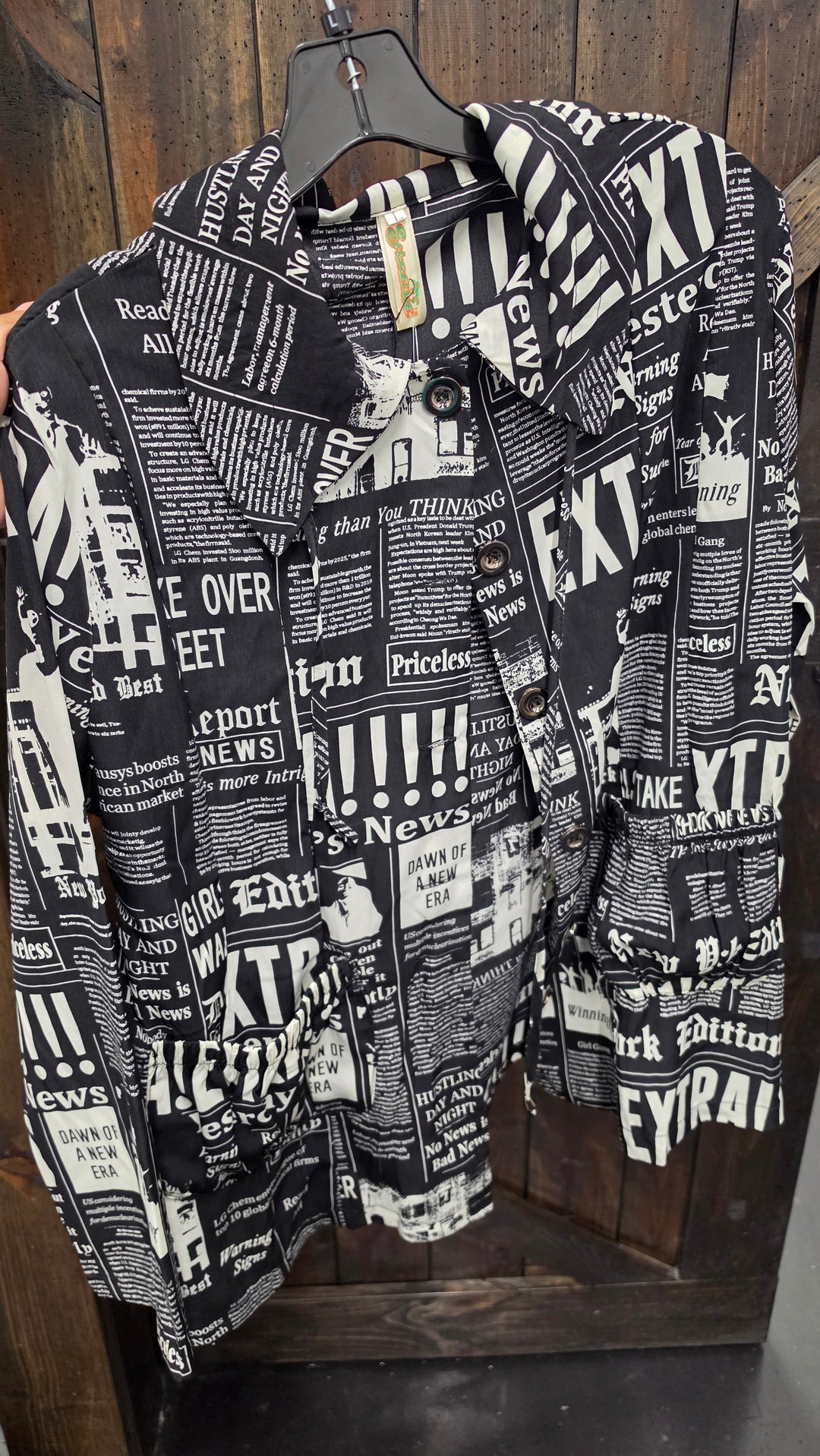 Newsprint Blazer