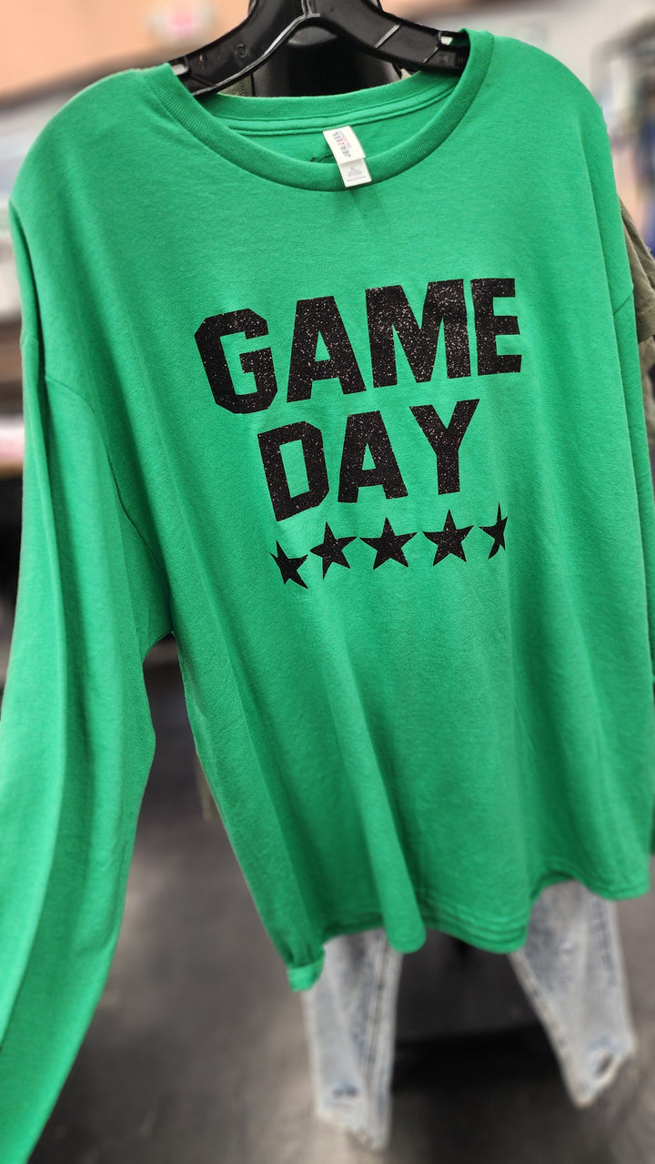 Green Game Day Long sleeve - XL
