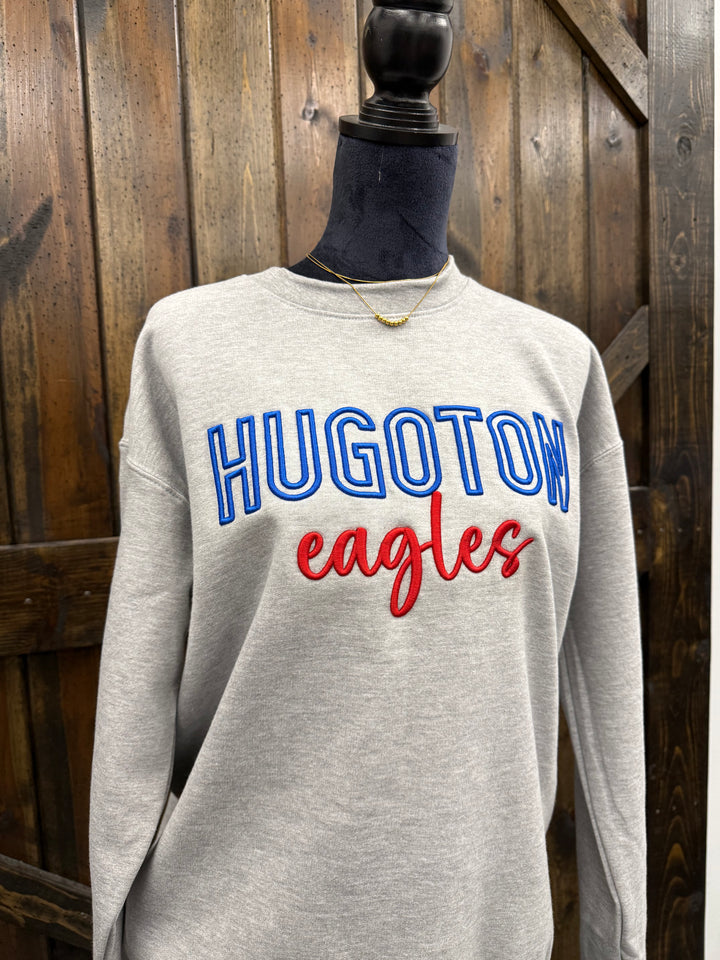 Hugoton Eagles Embroidered Crewneck