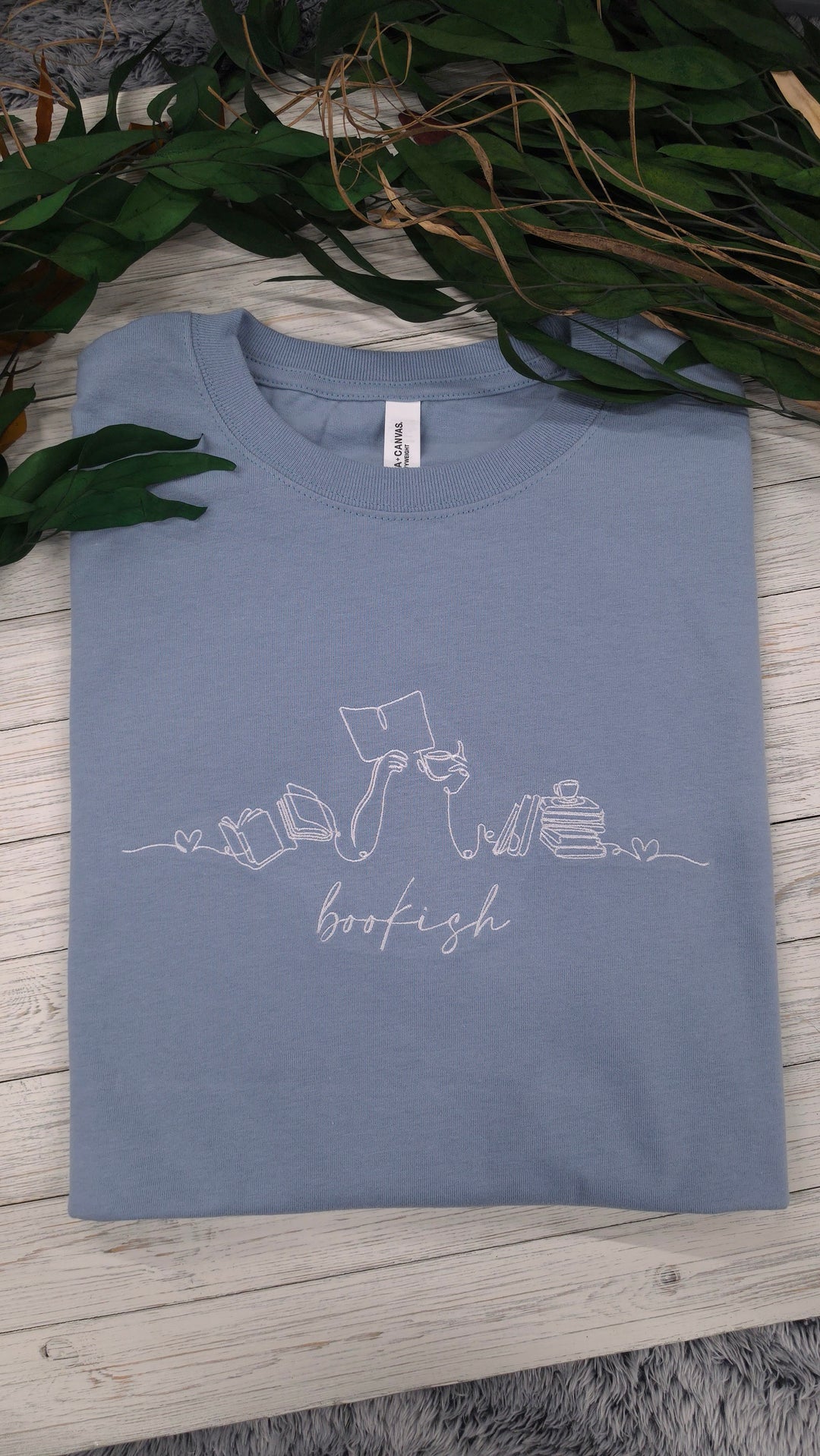 Bookish Embroidered Tee
