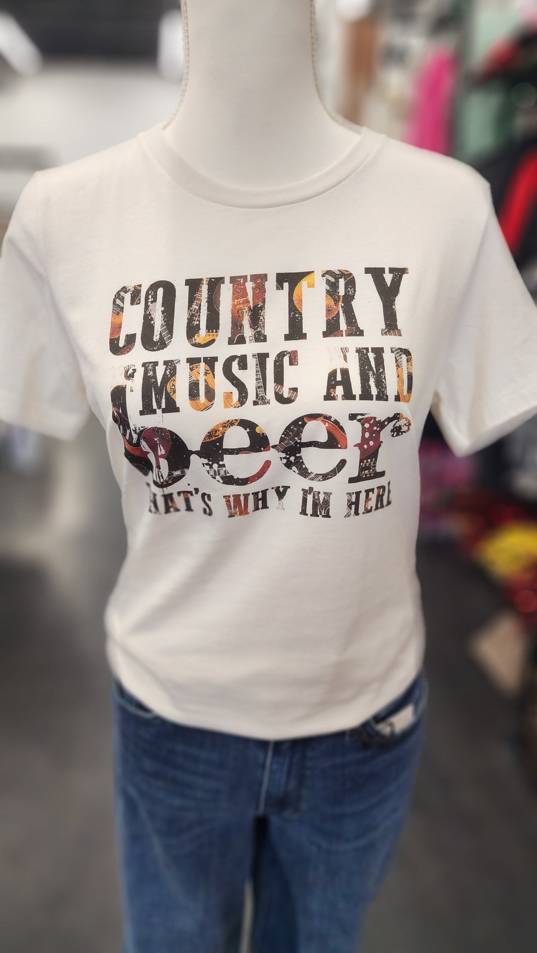 "Country Music & Beer" Shirt - Small