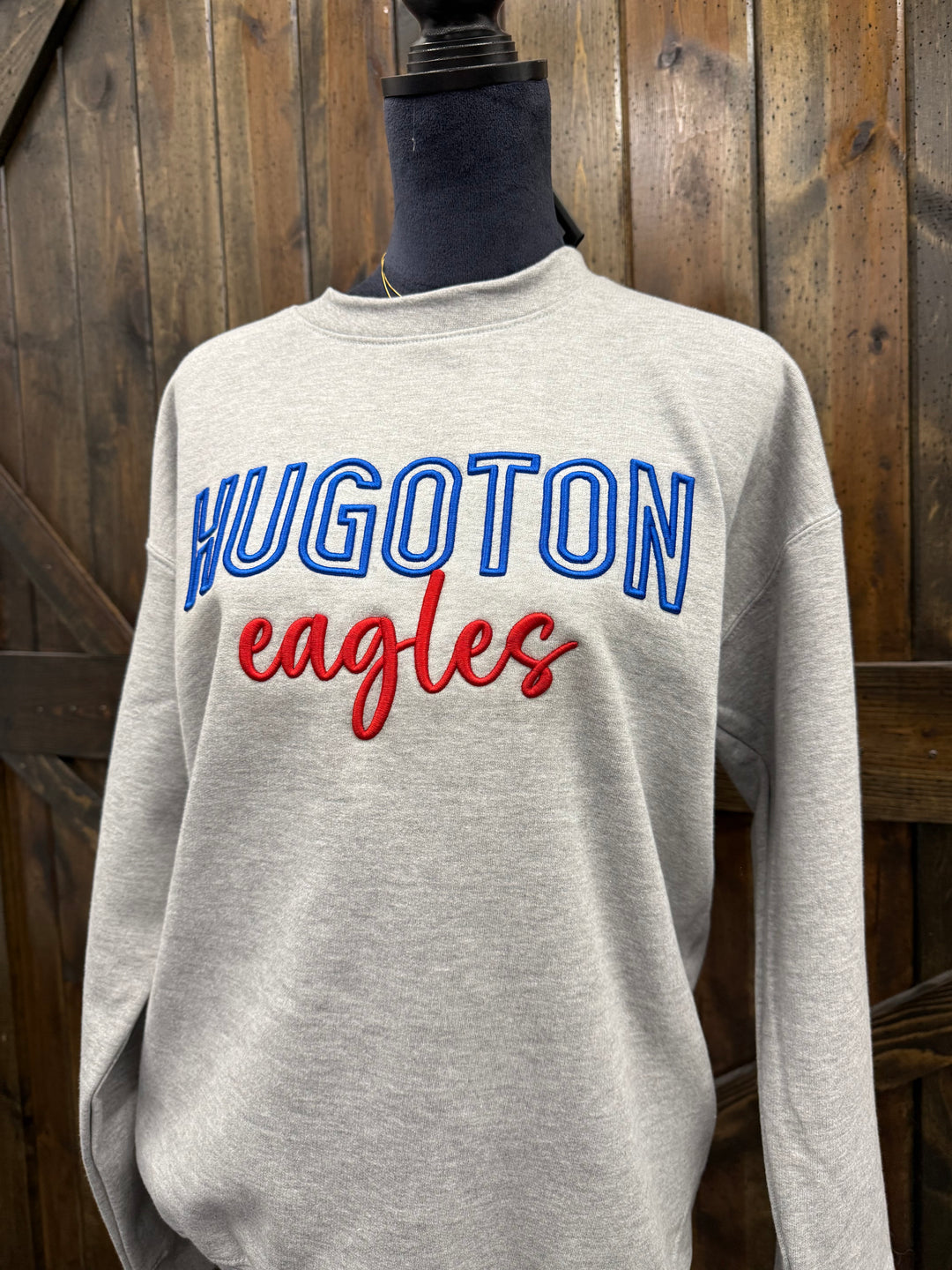 Hugoton Eagles Embroidered Crewneck