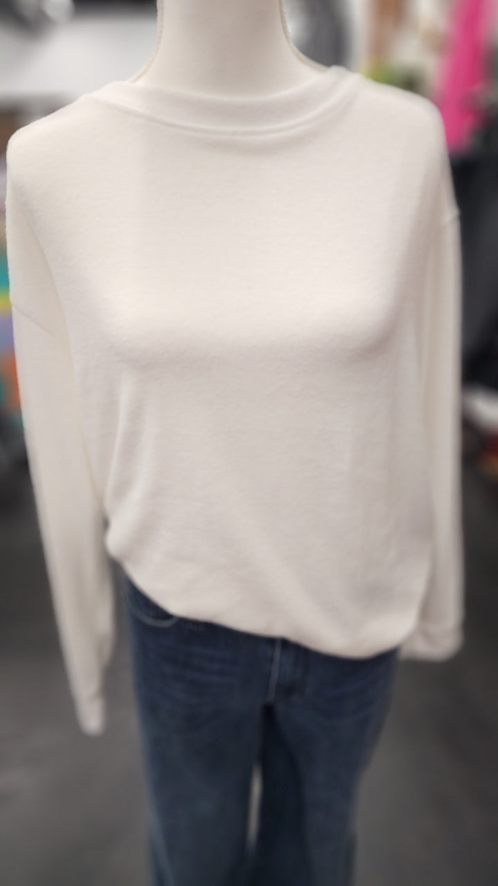 White L/S Sweater - Large
