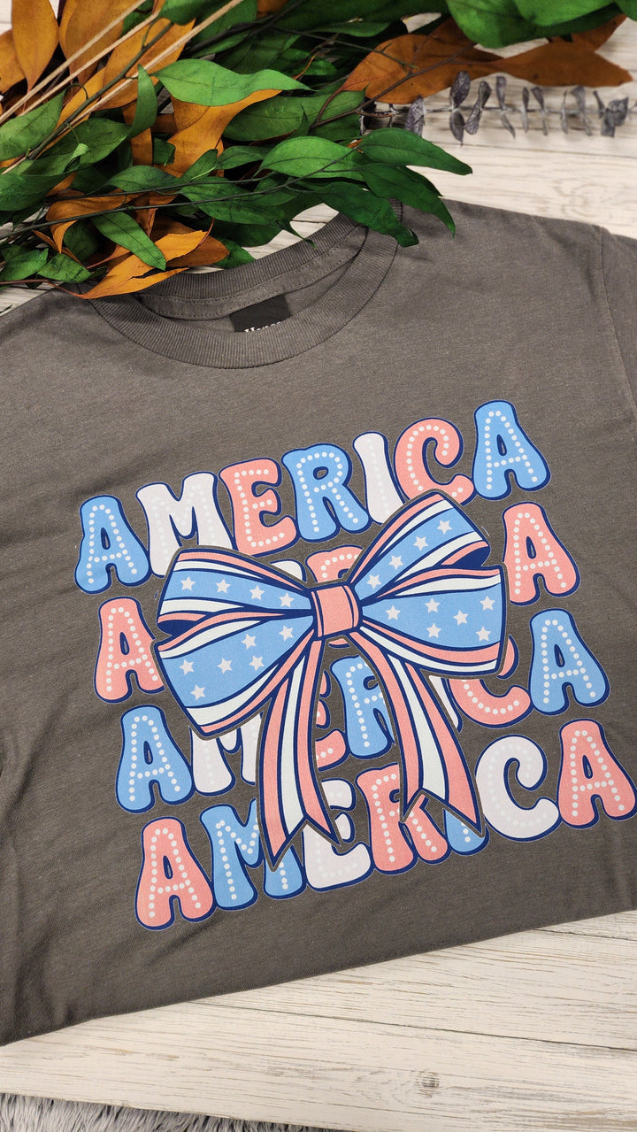 America Bow Tee