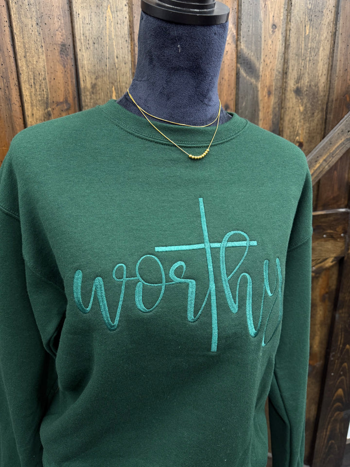 Worthy Embroidered Crewneck