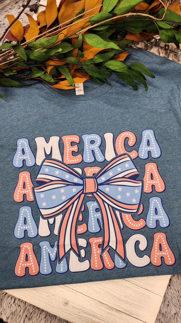 America Bow Tee