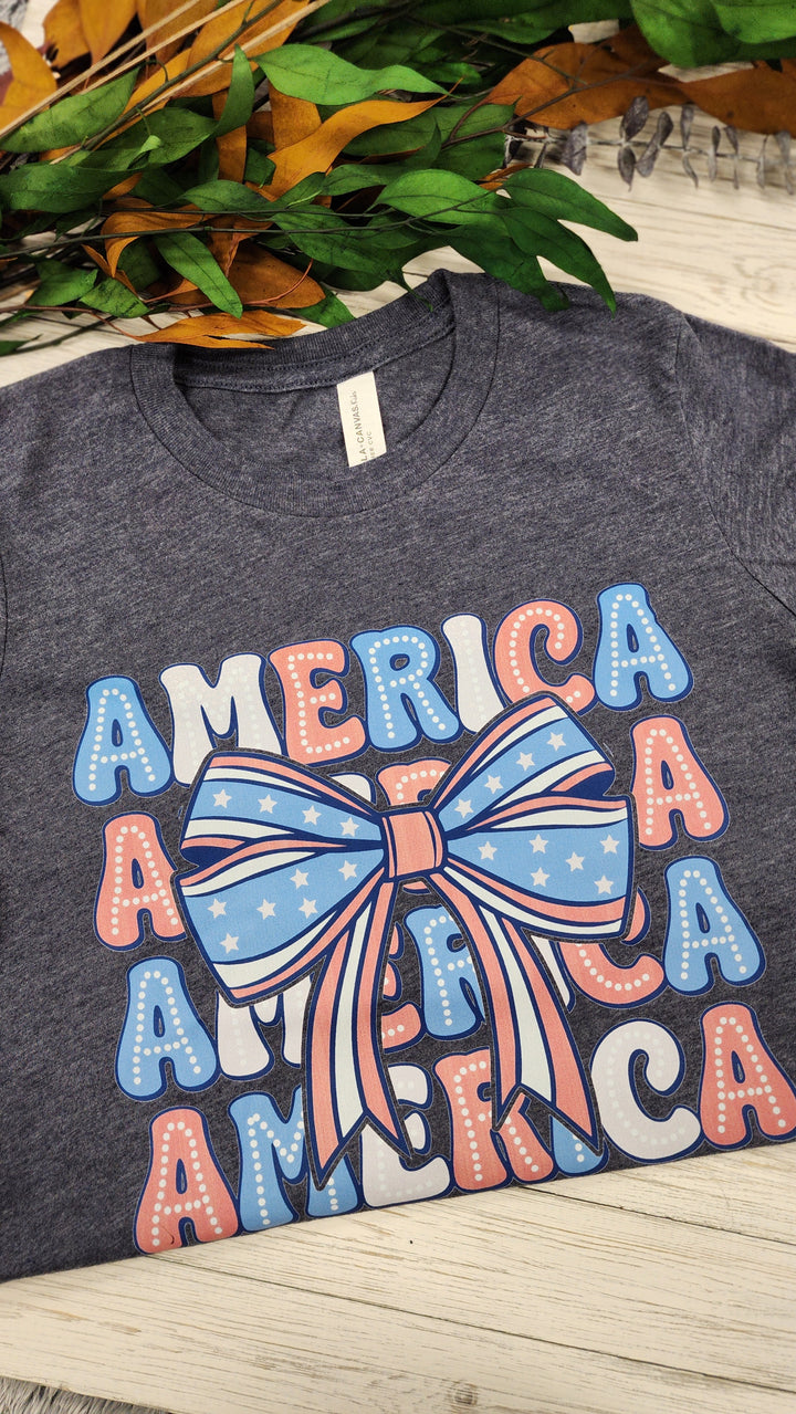 America Bow Tee