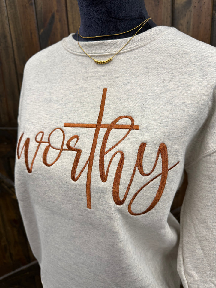 Worthy Embroidered Crewneck