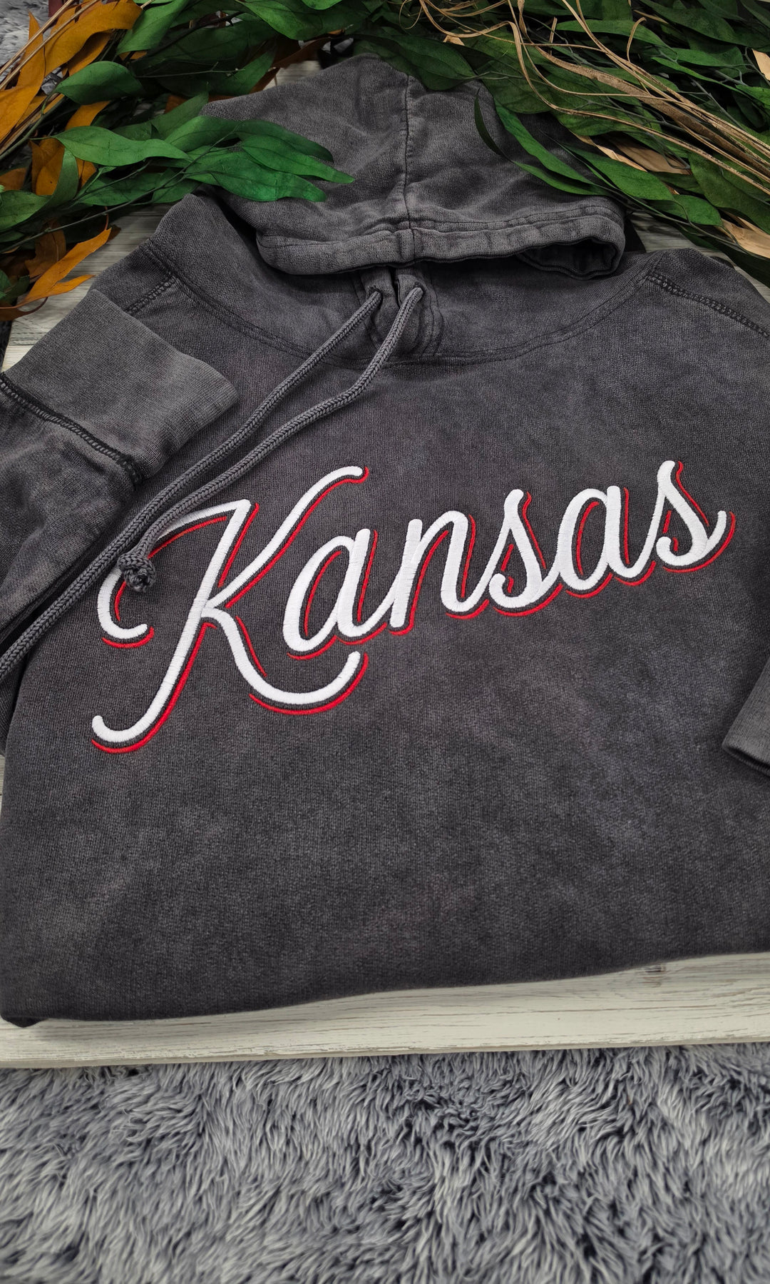 Kansas Vintage Wash Hoodie