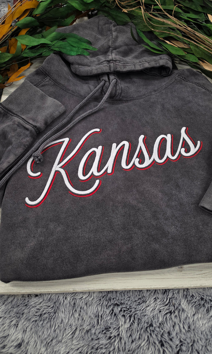 Kansas Vintage Wash Hoodie