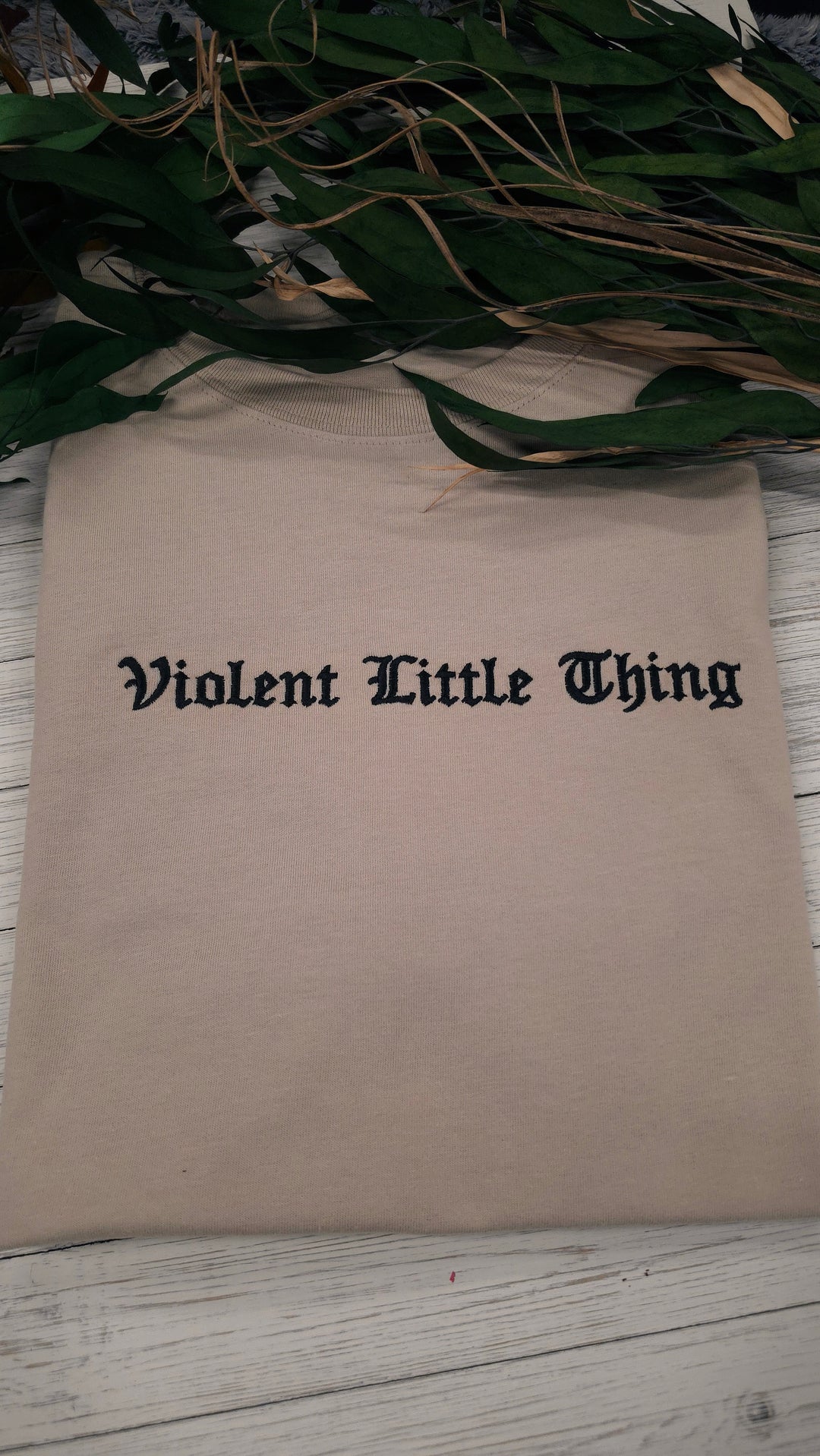 Violent Little Thing Embroidered Tee