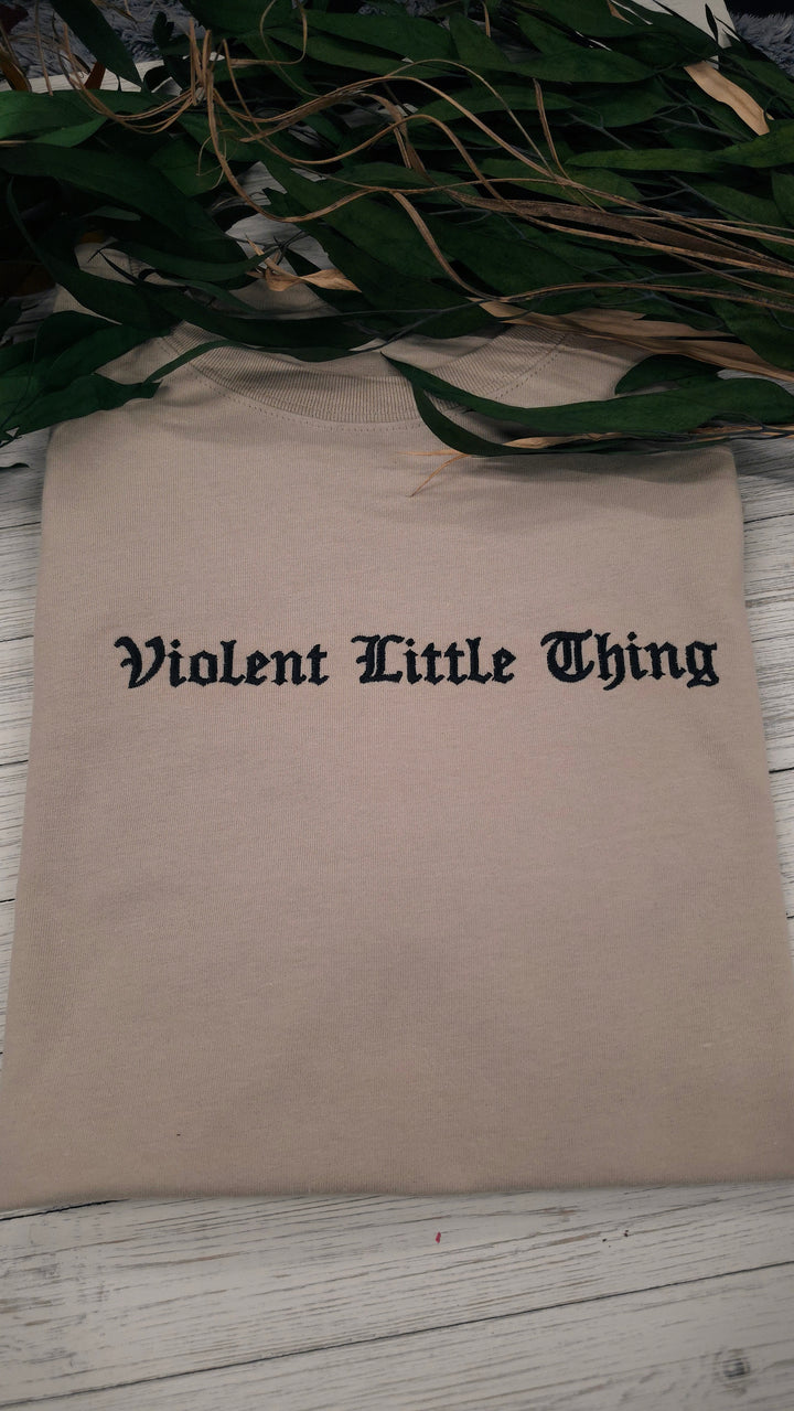 Violent Little Thing Embroidered Tee