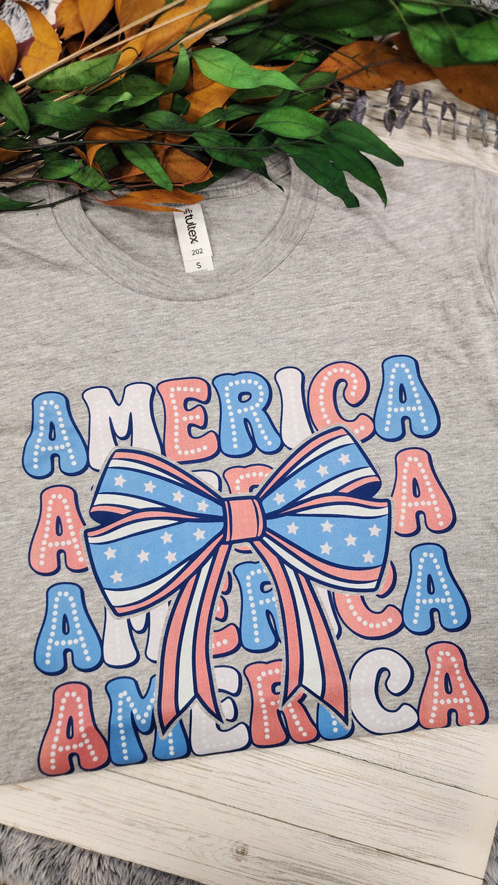 America Bow Tee