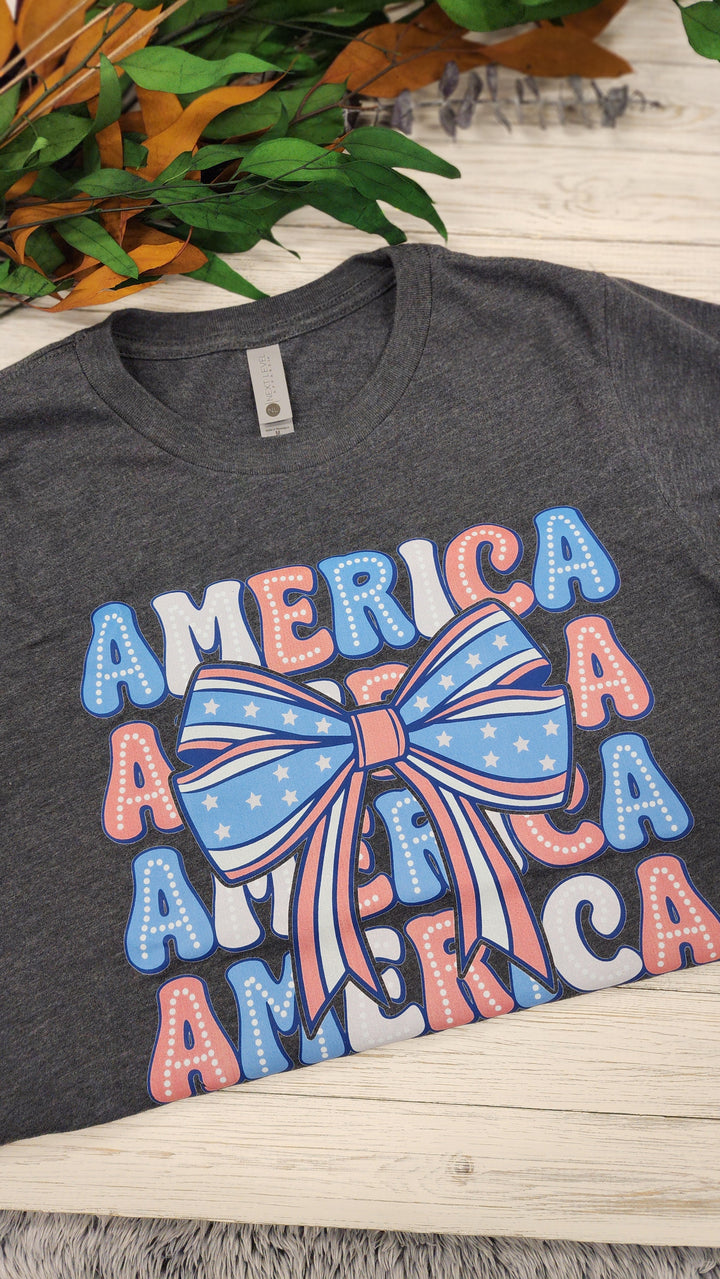 America Bow Tee