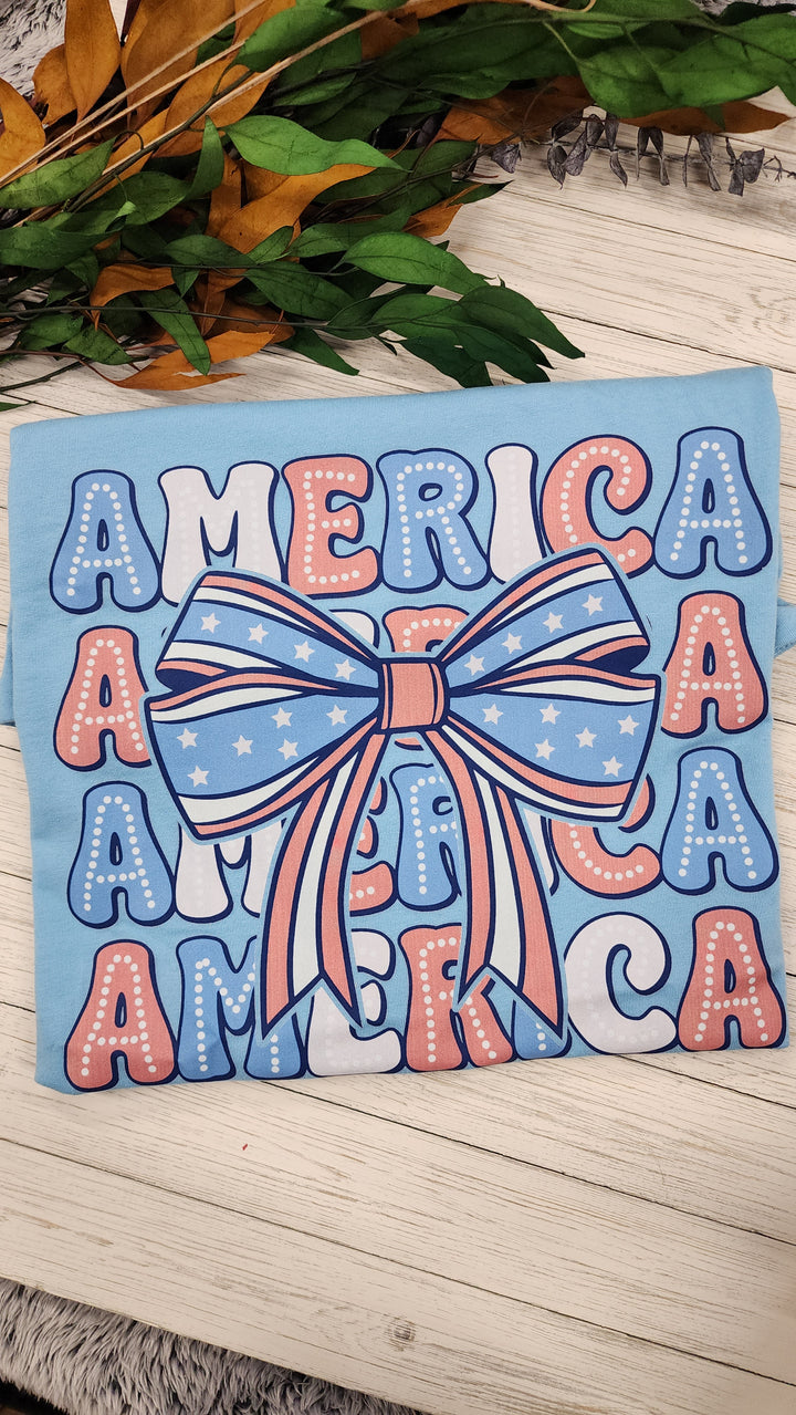 America Bow Tee