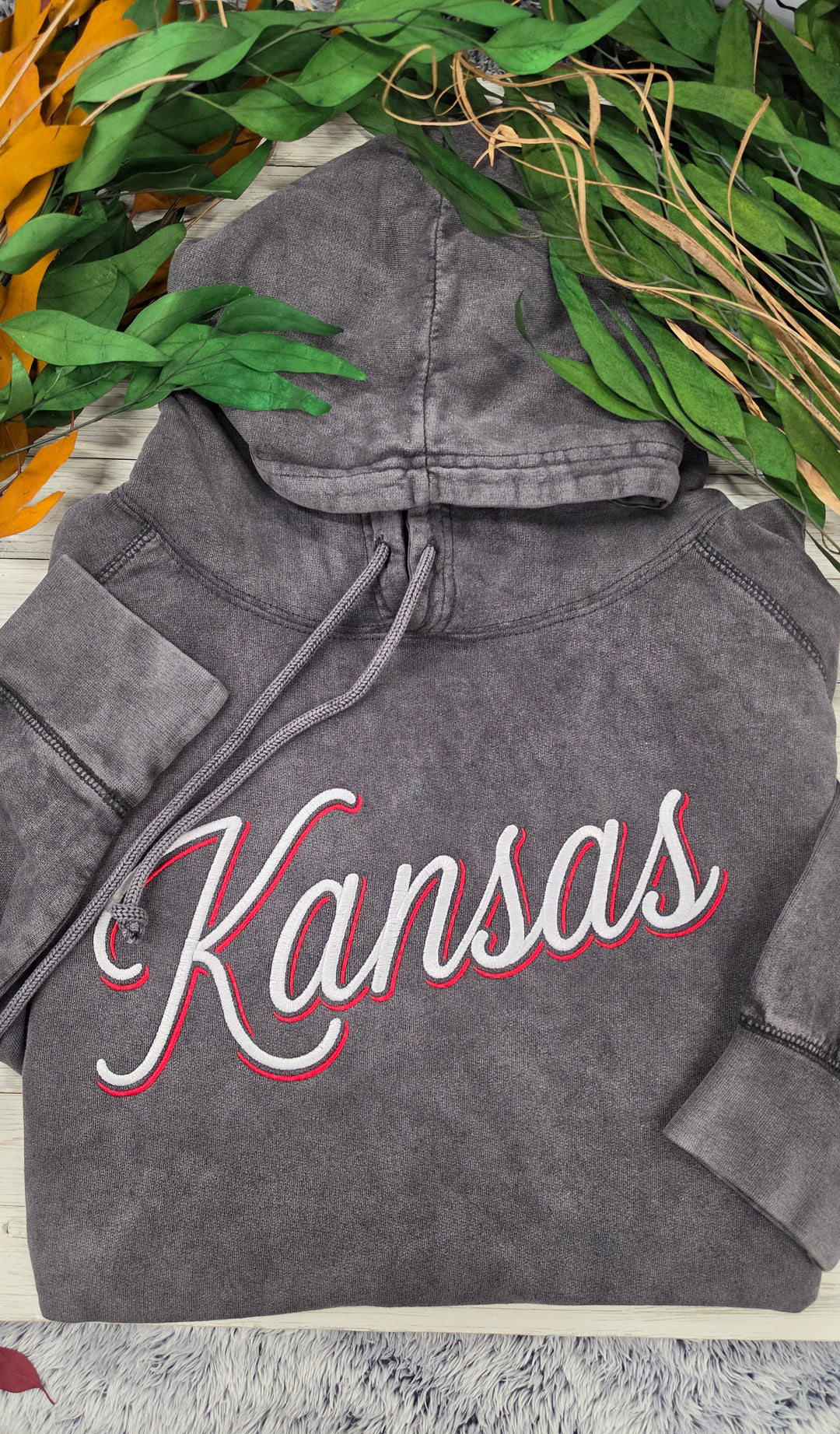 Kansas Vintage Wash Hoodie