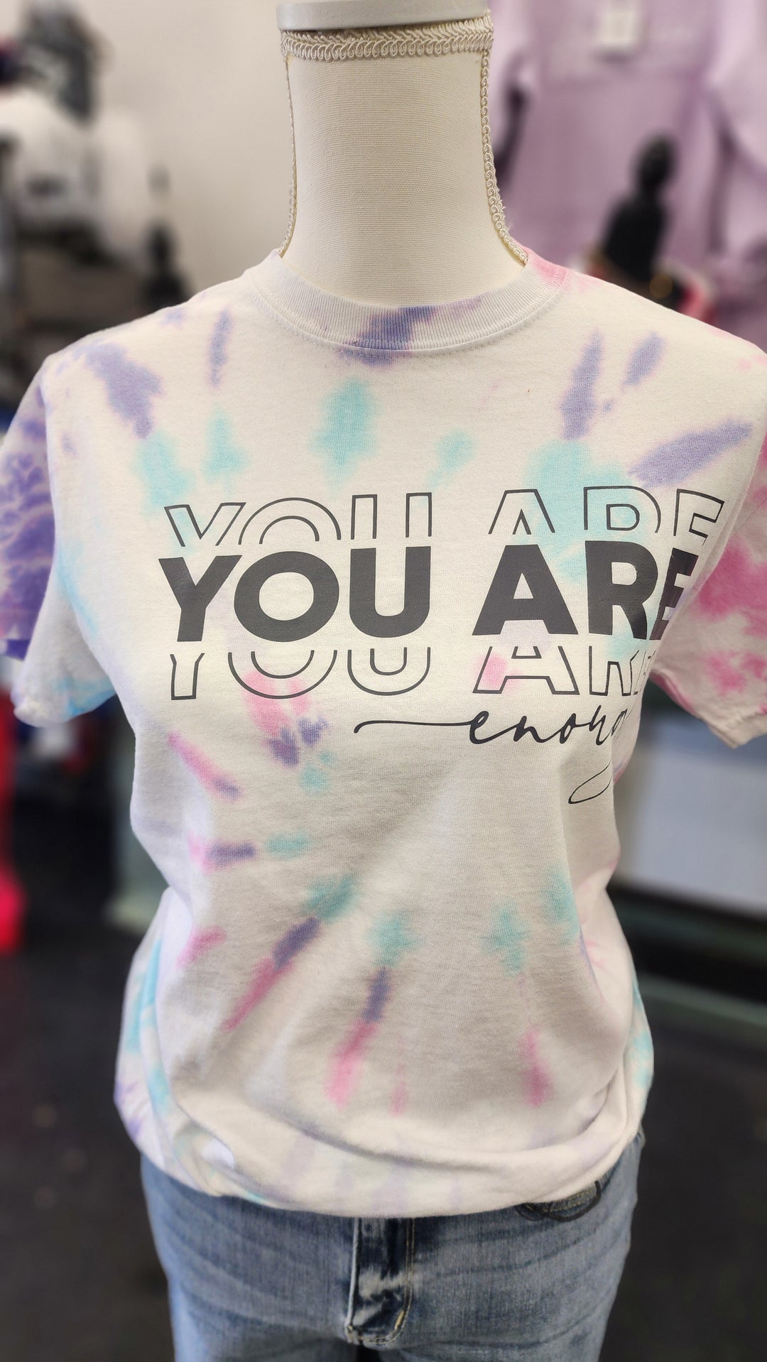 Tie Dye "You Are Enough" S/S - Small