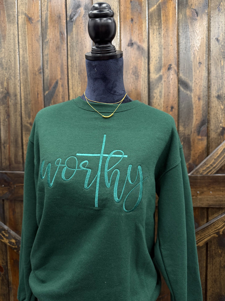 Worthy Embroidered Crewneck