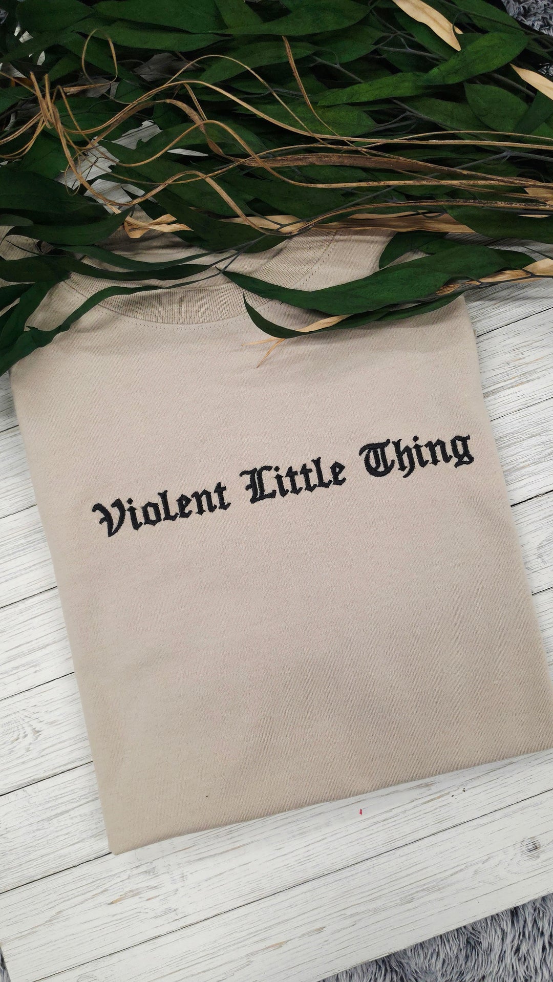Violent Little Thing Embroidered Tee