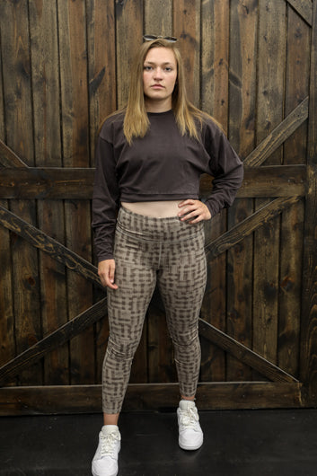 Chocolate/ Tan Mono B Leggings
