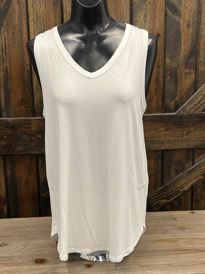V-Neck Sleeveless Top