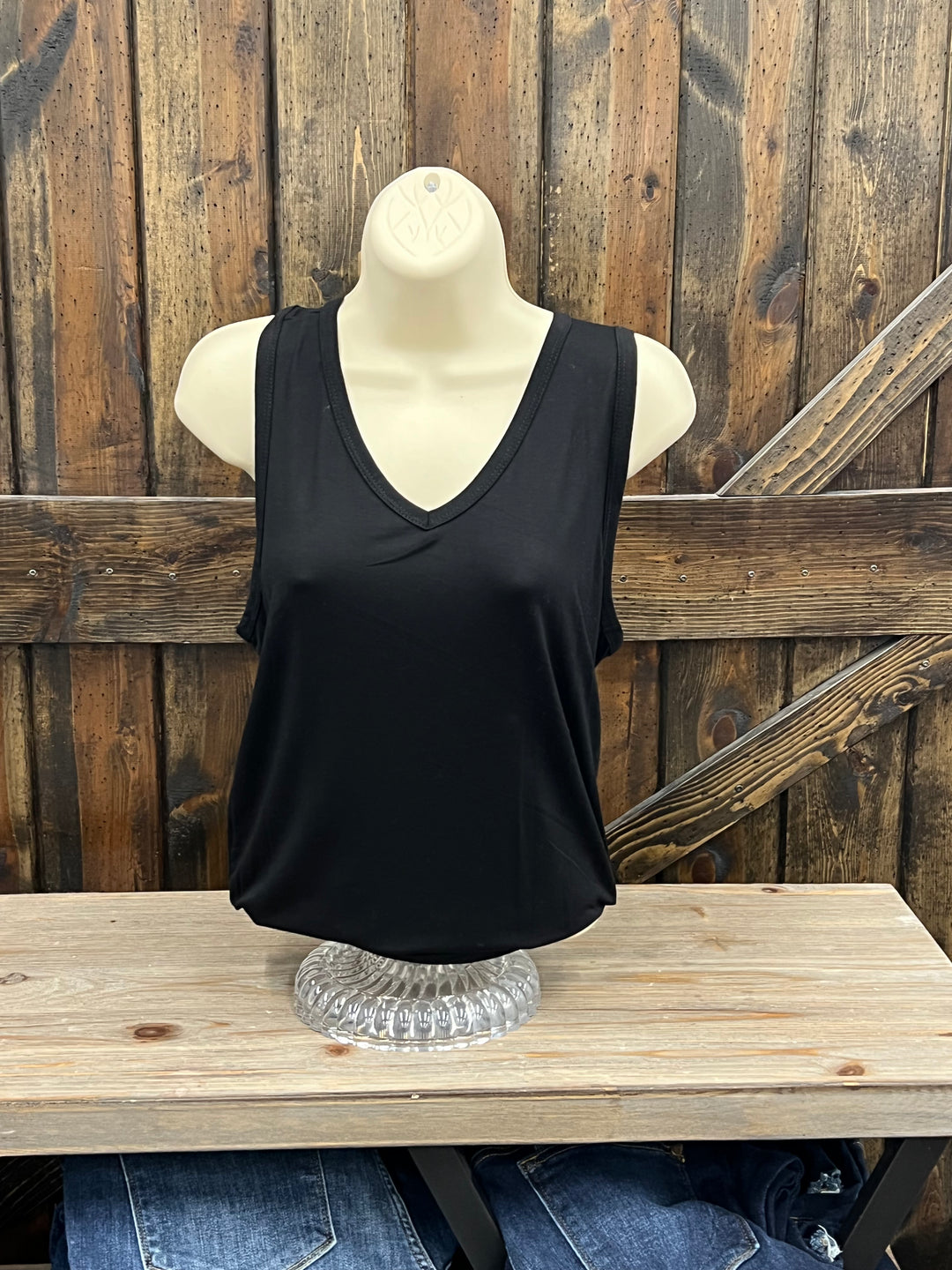 V-Neck Sleeveless Top