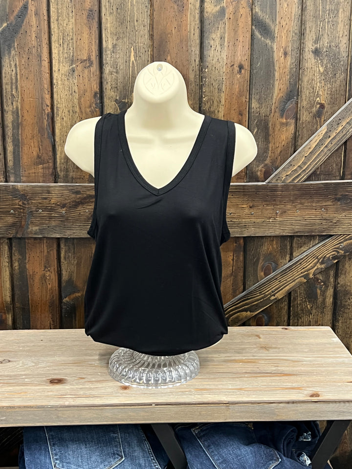 V-Neck Sleeveless Top