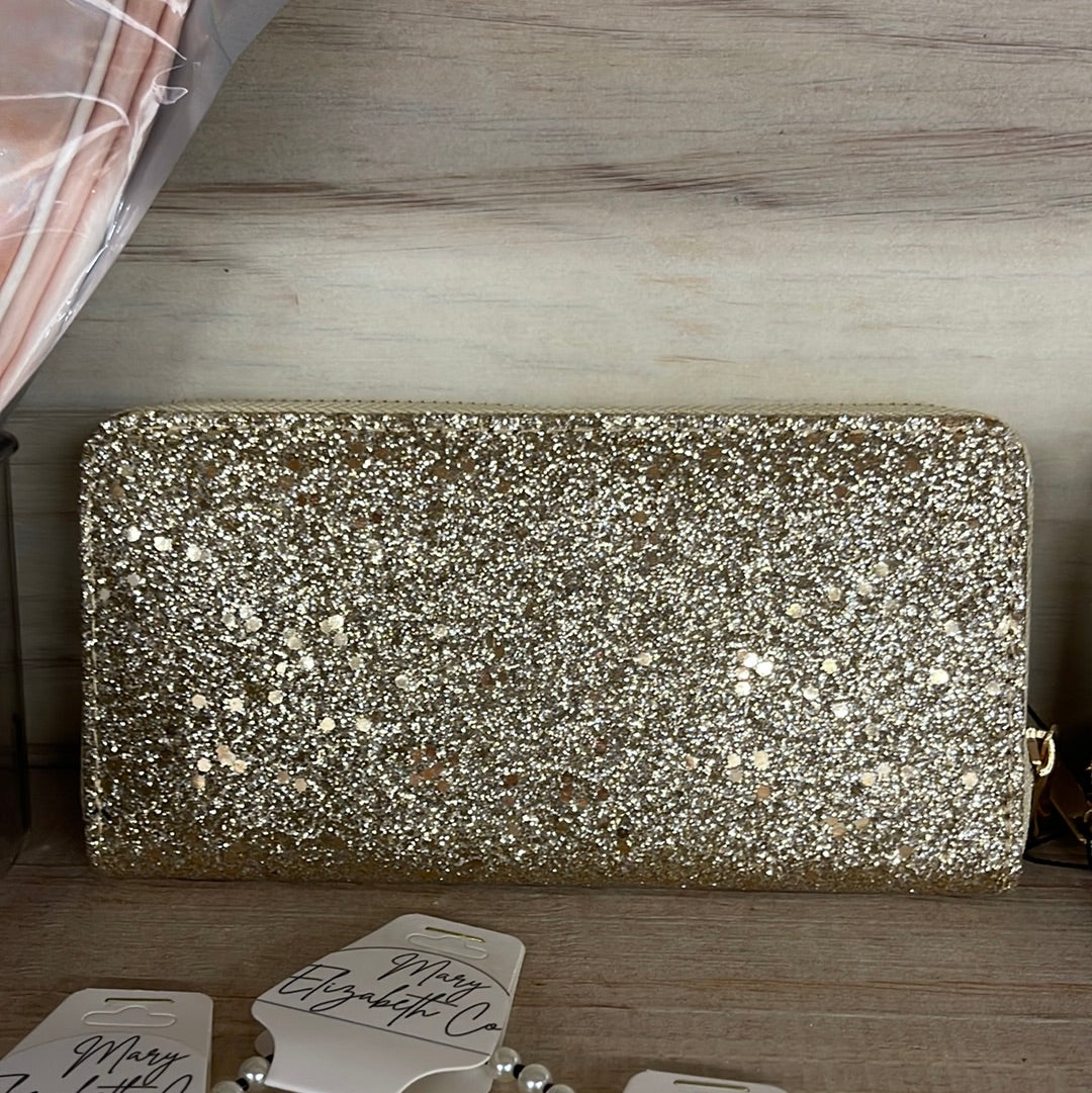 Gold Glitter Wallet