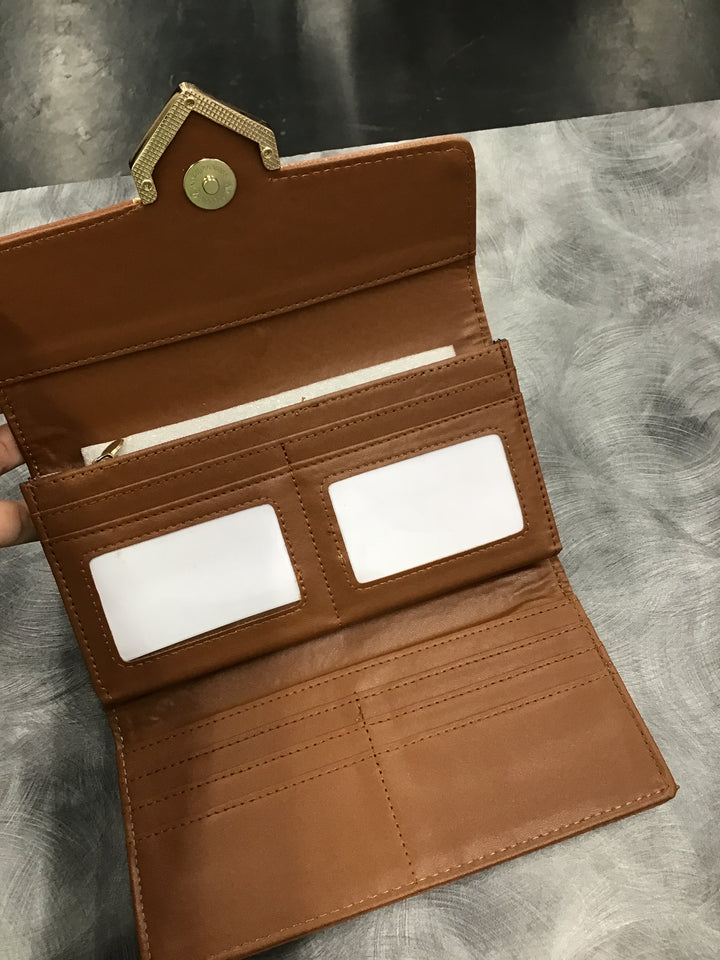 Wallet with Gold Accent